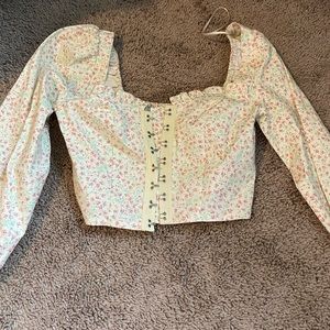 Urban Outfitters Corset Blouse